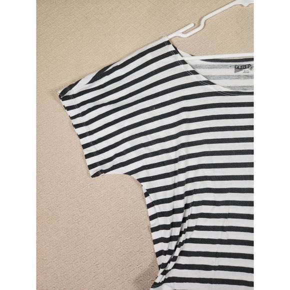 Volcom Shirt Womens XS Small Relaxed Striped Flowy Round Neck Short Sleeve - Picture 5 of 12